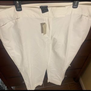 Ann Taylor white cropped pant sz 18 NWT